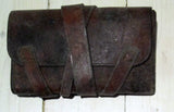 Läderfodral med lång omslagsrem m/ä, använt-Floby Överskottslager