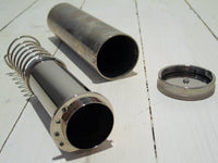Sprutrör i rostfritt stål med lock-Floby Överskottslager