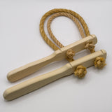 Brems med trähandtag