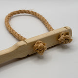 Brems med trähandtag