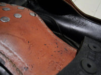 Lågsko 40-talsmodell i svart läder-Floby Överskottslager