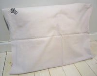 Cushion cover in heavy cotton/semi-open model with stamps, used-Floby Överskottslager