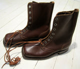 Boots in leather, civil defense, high- \ tFloby Överskottslager