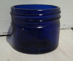 Glass jar blue, without lidFloby Överskottslager