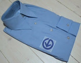 Shirt/blouse "Spårvägen", light blue-Floby Överskottslager