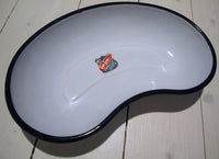 Round bowl in enamel Carl Lund, 25cm-Floby Överskottslager