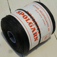 Spool yarn, black cottonFloby Överskottslager