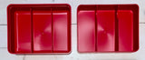 Förvaringsbox i röd plast, Bahco-Floby Överskottslager