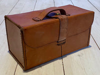 Leather storage case for horse medical equipment