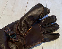 Handskar trefinger/femfinger, brun