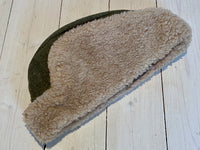 Boat hat in gray calfskin, winter model, used