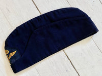 Side cap, navy blue, from the Swedish navy