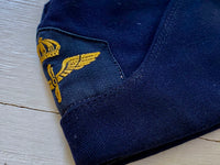 Side cap, navy blue, from the Swedish navy