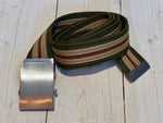 Striped textile belt
