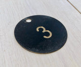 Number plate in brassFloby Överskottslager