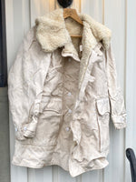 Fur coat/military coat, used